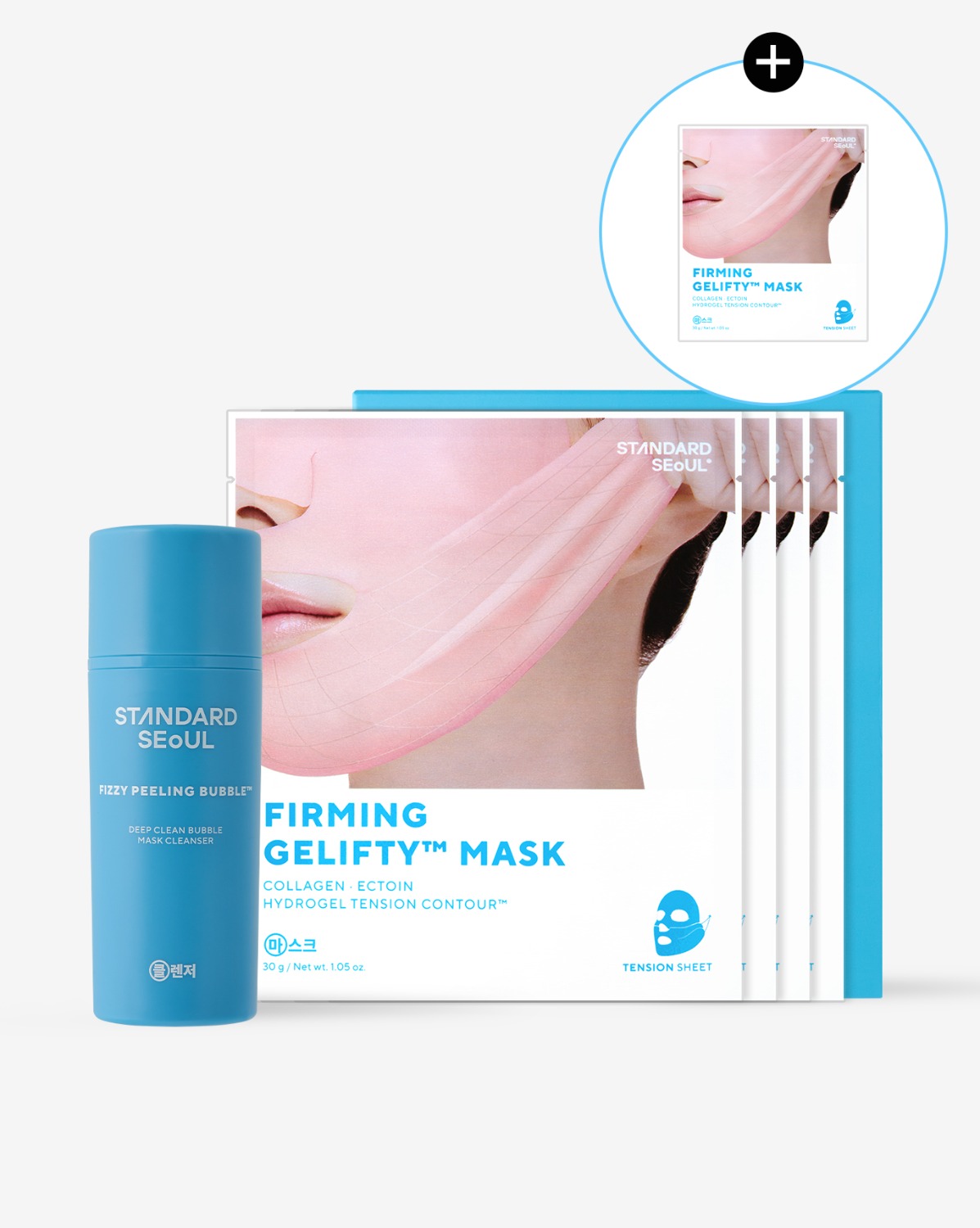 [2er + Geschenk] Bubble Cleanser & Gel Mask
