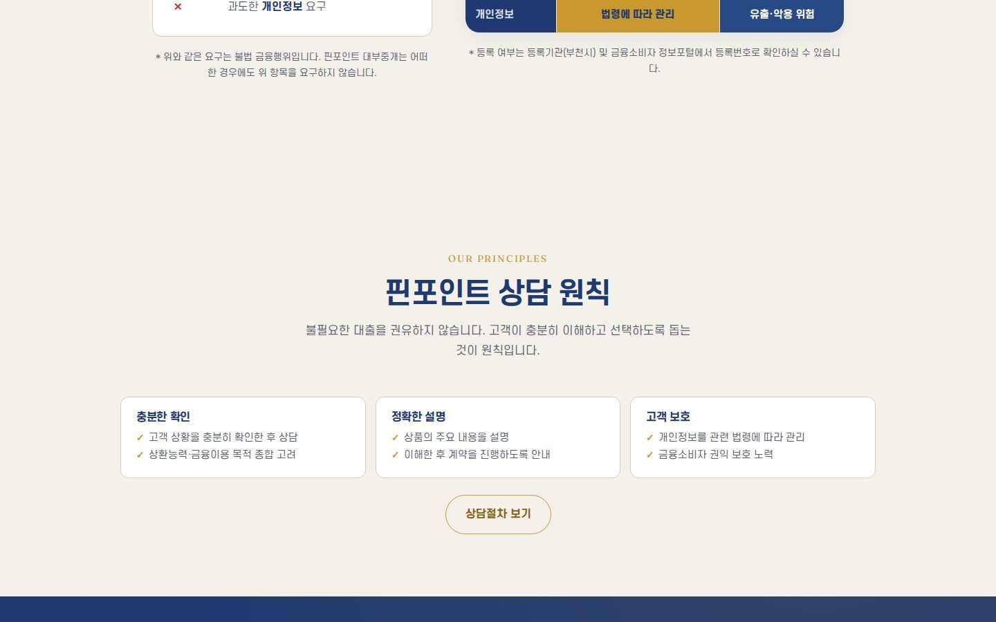 상담 원칙 3가지